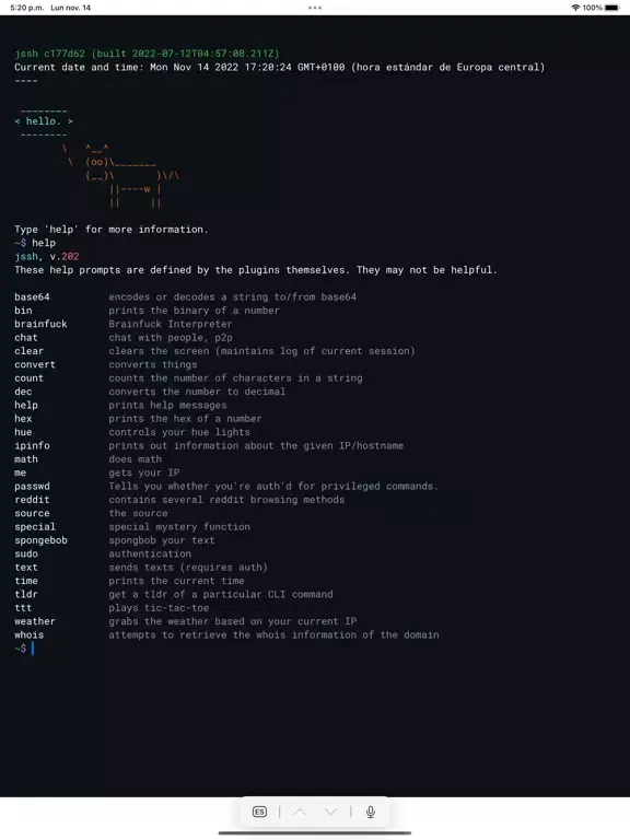 Terminal App test iPad  স্ক্রিনশট