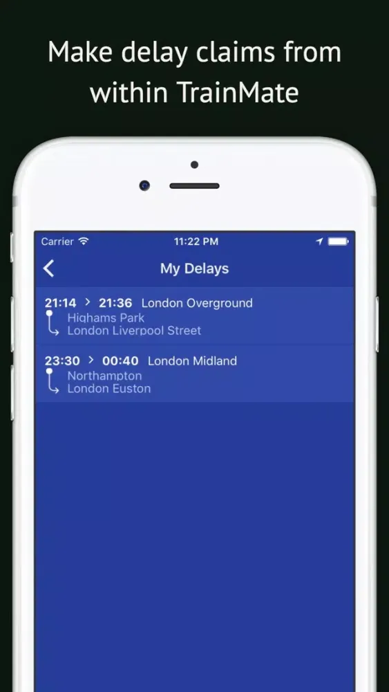 TrainMate - Live train times, alerts and refunds سکرین شاٹس