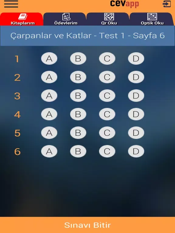 CevApp Öğrenci iPad  Ekran Görüntüleri