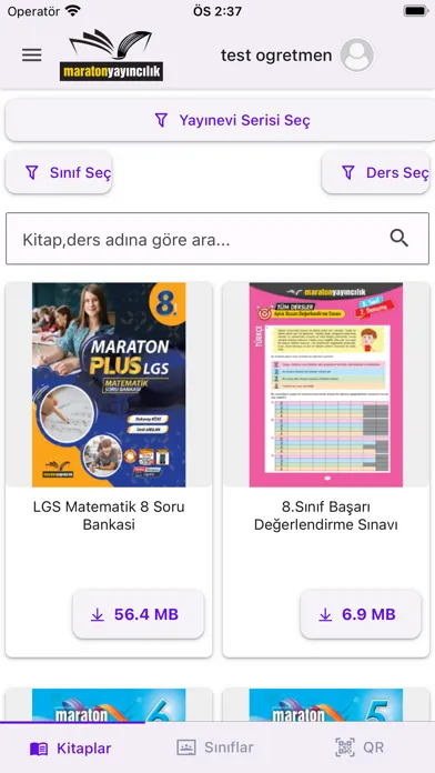 Capturas de pantalla de Maraton Öğretmen + Kütüphane