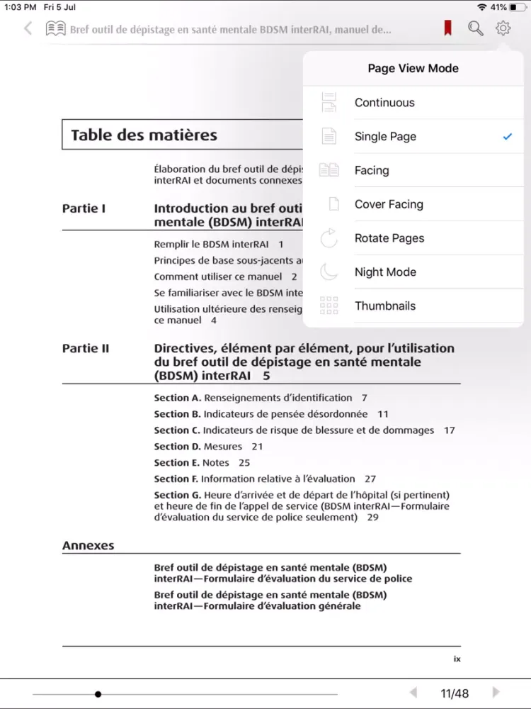 interRAI ebooks iPad  স্ক্রিনশট