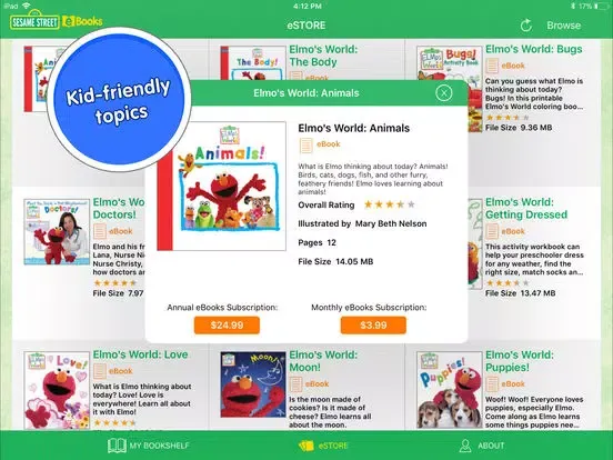 Screenshot di Sesame Street eBooks for iPad iPad 