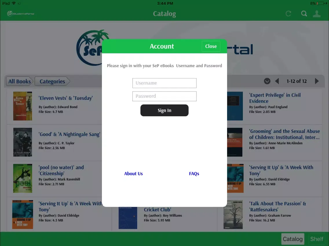 Capturas de pantalla de Student ePortal iPad 