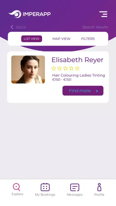 Capturas de tela do ImperApp