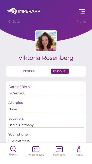 Capturas de tela do ImperApp