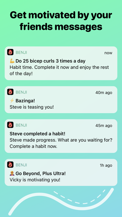 Benji · Quit Habits Tracker स्क्रीनशॉट