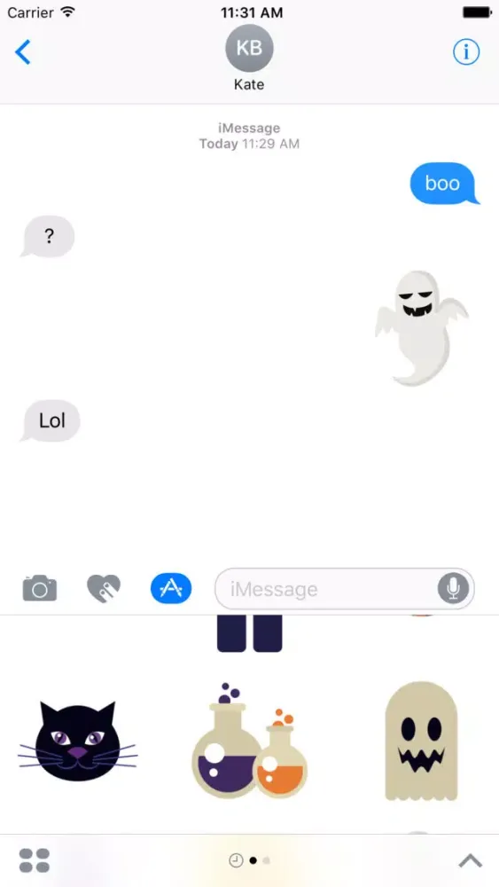 Captures d'écran de Awesome Halloween Stickers