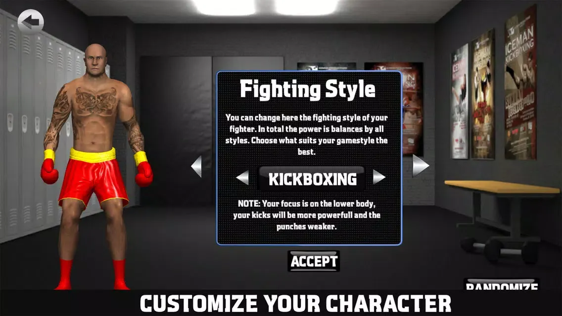 Capturas de tela do Kickboxing - Road To Champion