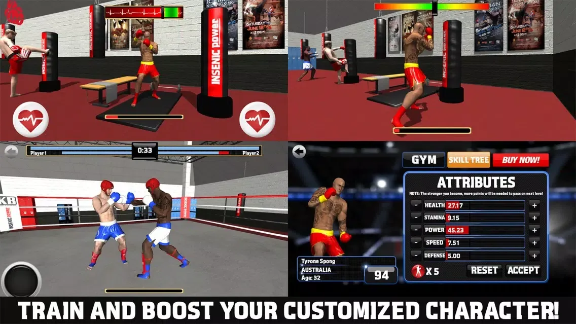 Capturas de tela do Kickboxing - Road To Champion