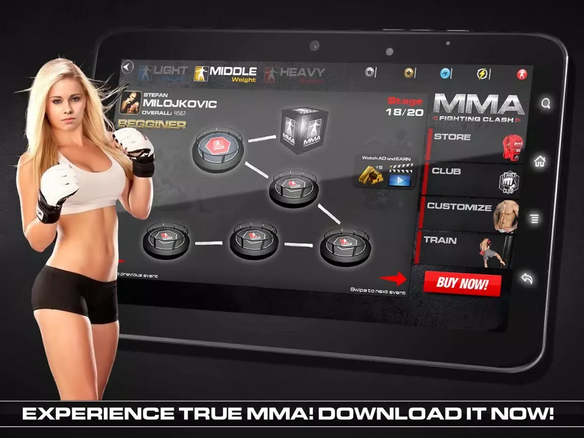 Capturas de tela do MMA Fighting Clash iPad 