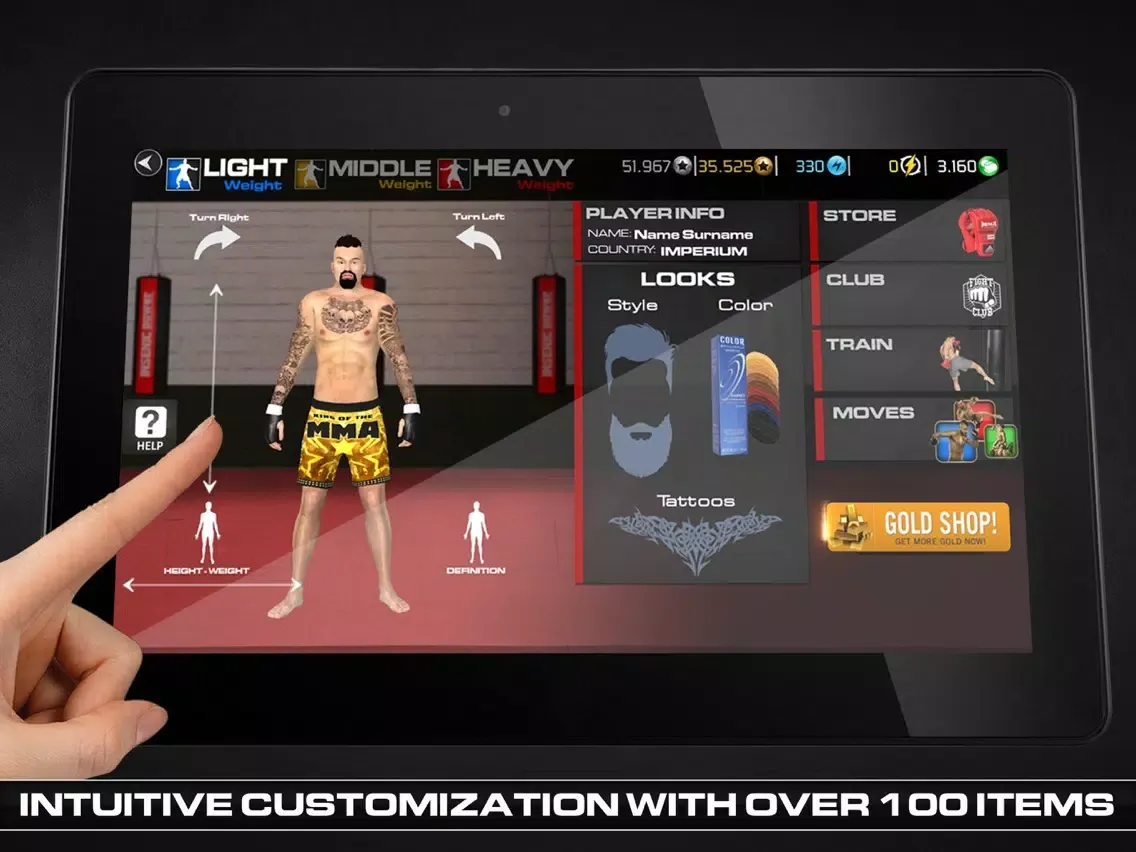Capturas de tela do MMA Fighting Clash iPad 
