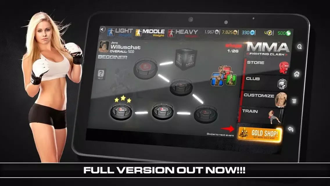 Capturas de tela do MMA Fighting Clash