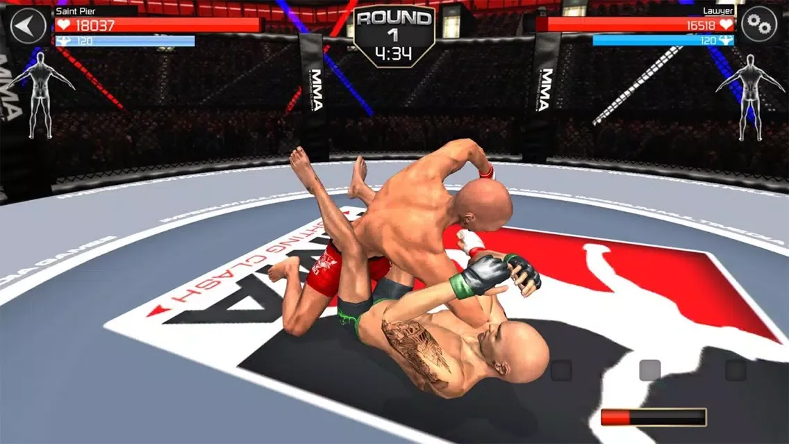 Capturas de tela do MMA Fighting Clash