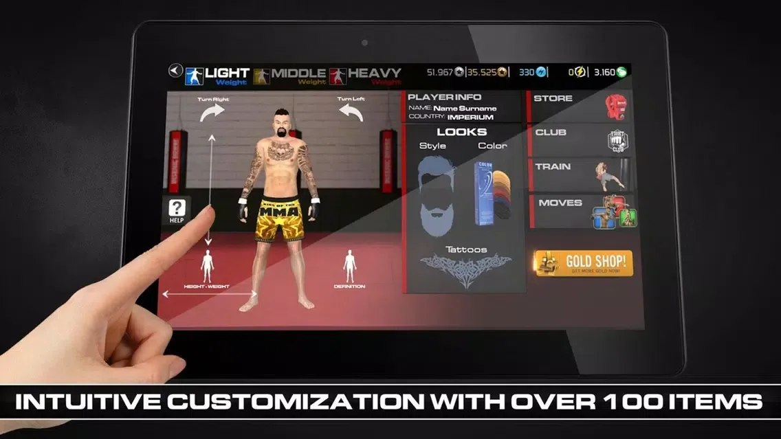 Capturas de tela do MMA Fighting Clash