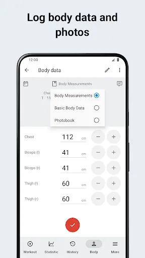 Capturas de pantalla de Workout Tracker & Gym Plan Log