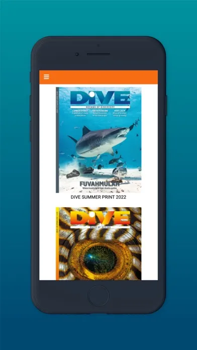 Capturas de pantalla de DIVE Magazine