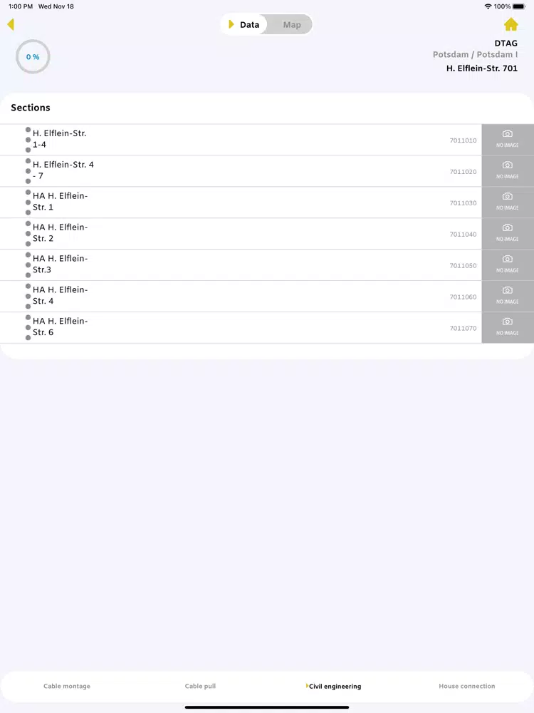 Tangkapan skrin INFRA 44 iPad 
