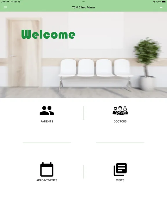 Screenshot di TCM Clinic Admin iPad 