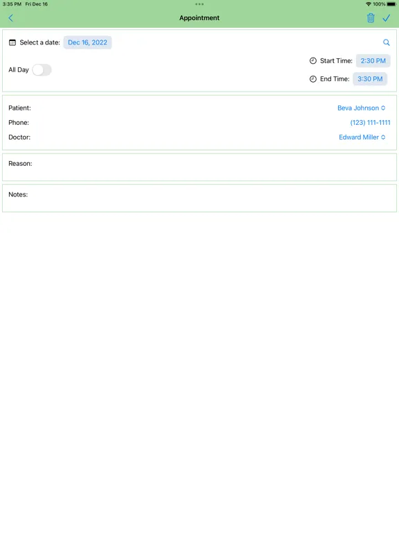 Screenshot di TCM Clinic Admin iPad 