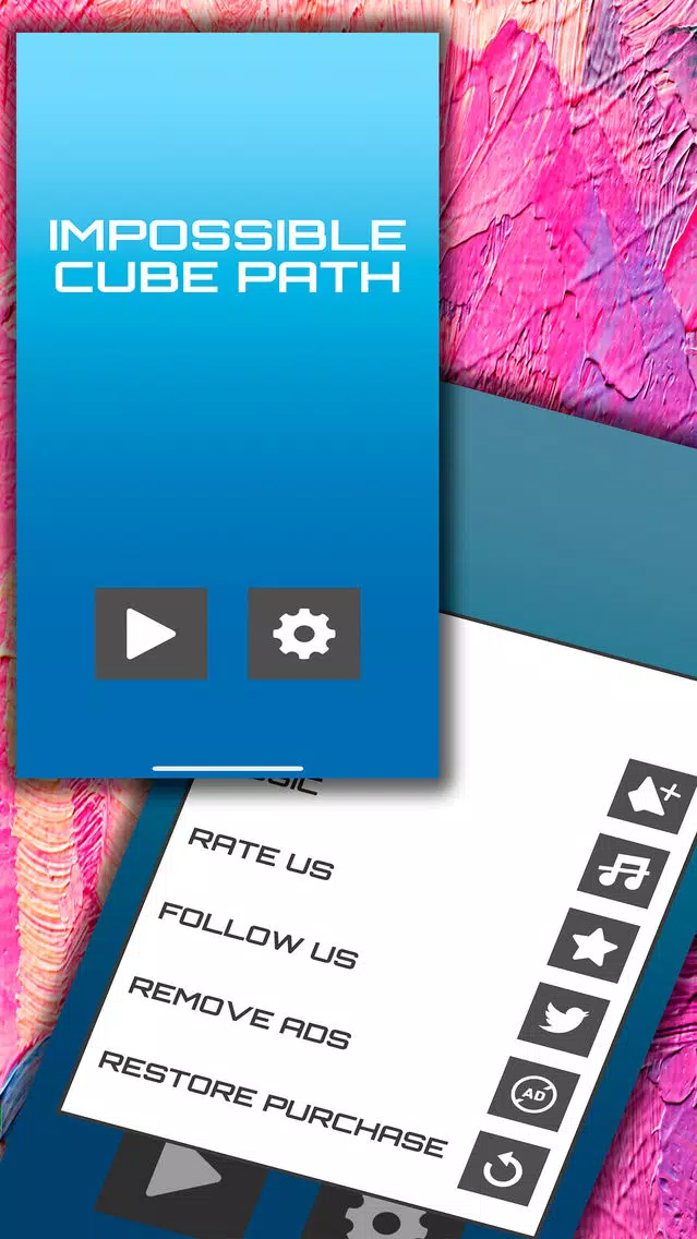 Captures d'écran de Impossible Cube Path