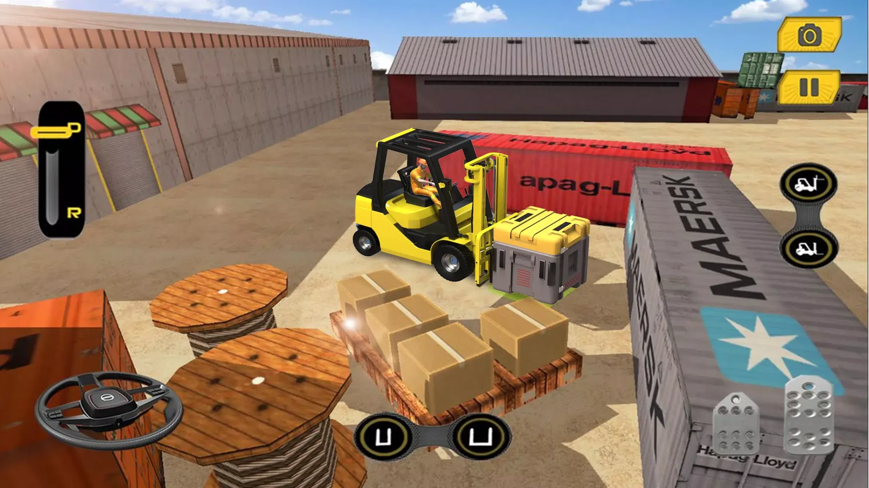 Capturas de tela do Real Forklift Simulator Games