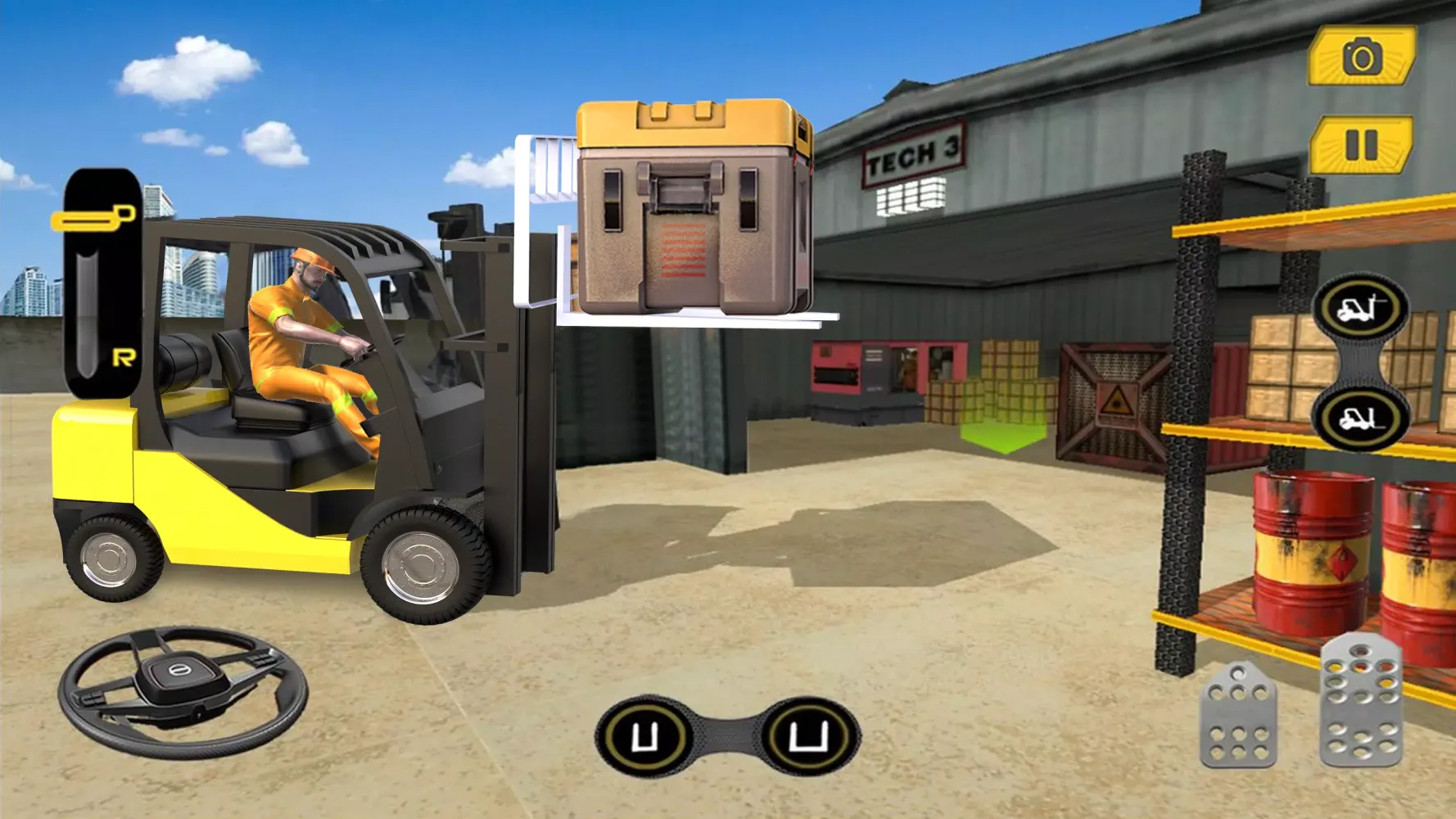 Capturas de tela do Real Forklift Simulator Games