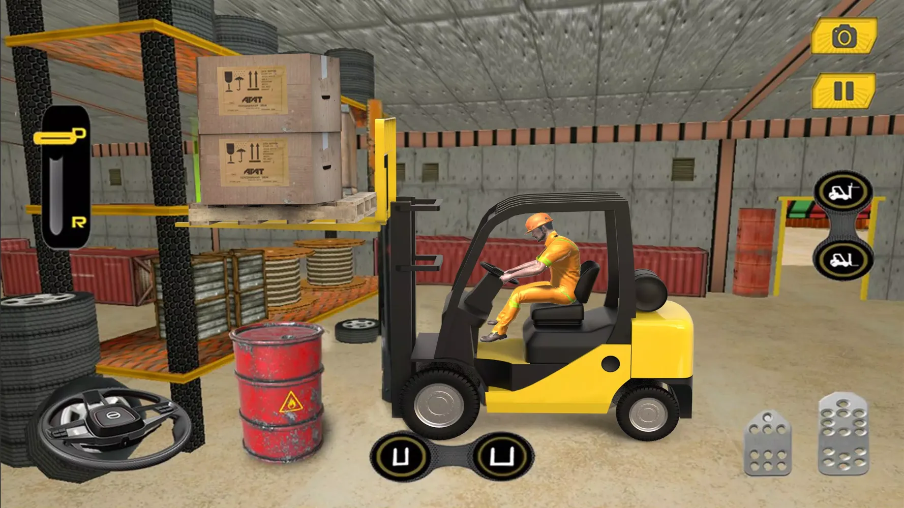 Capturas de tela do Real Forklift Simulator Games