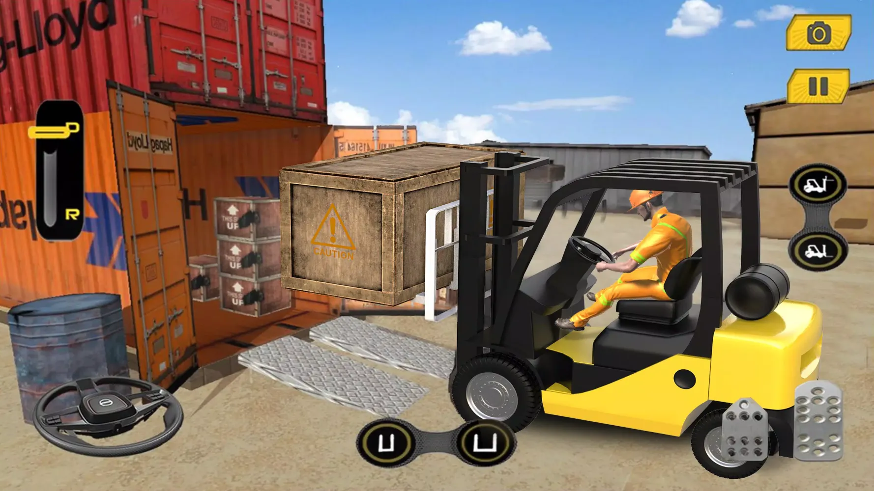 Capturas de tela do Real Forklift Simulator Games