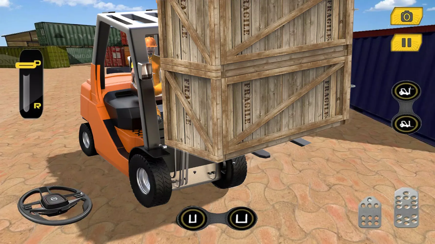 Capturas de tela do Real Forklift Simulator Games