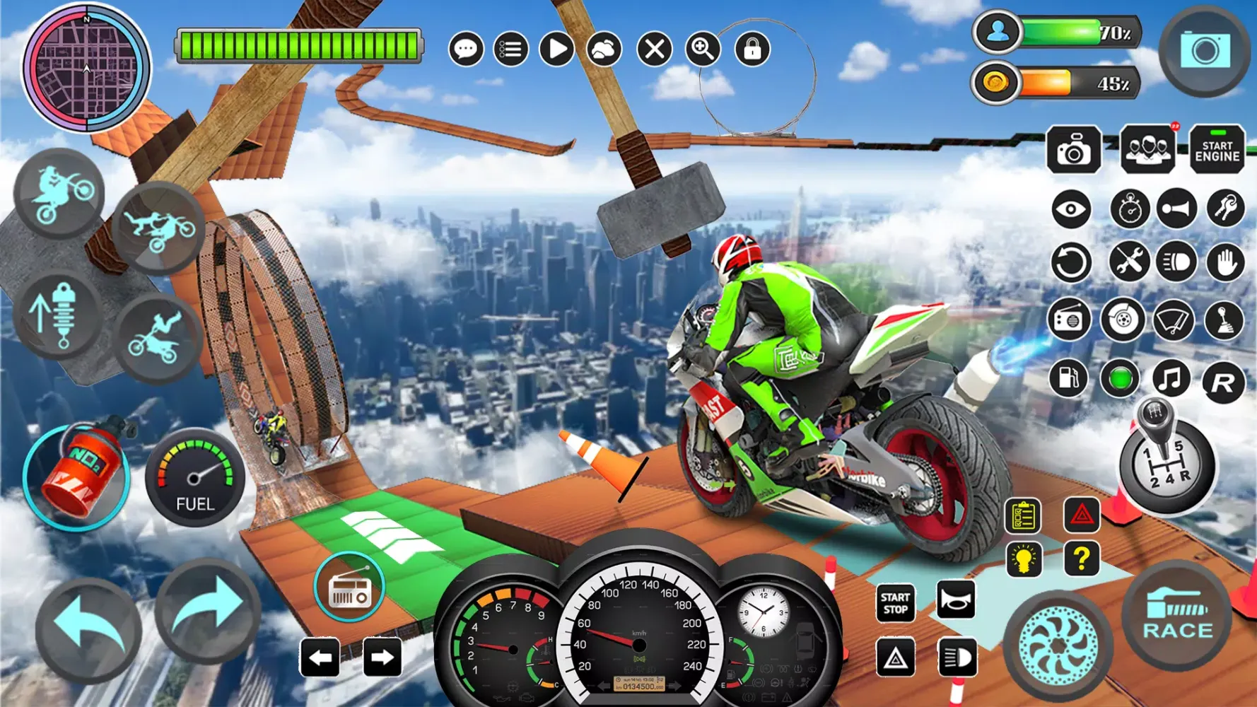 Mega Ramp Bike Stunts Games 3D Screenshots