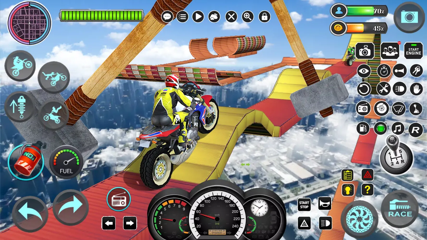 Mega Ramp Bike Stunts Games 3D Screenshots