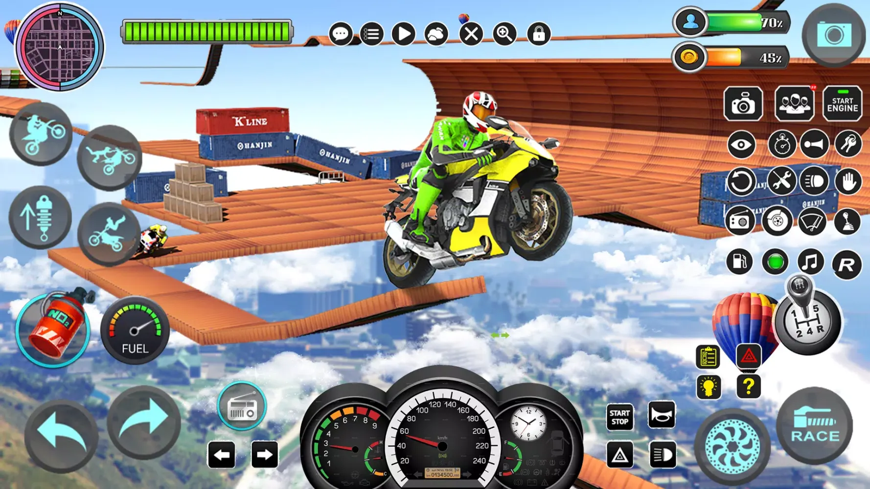Mega Ramp Bike Stunts Games 3D Screenshots