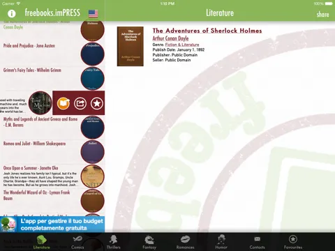 freebooks.imPRESS iPad  Screenshots