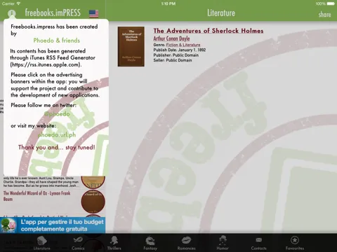freebooks.imPRESS iPad  Screenshots