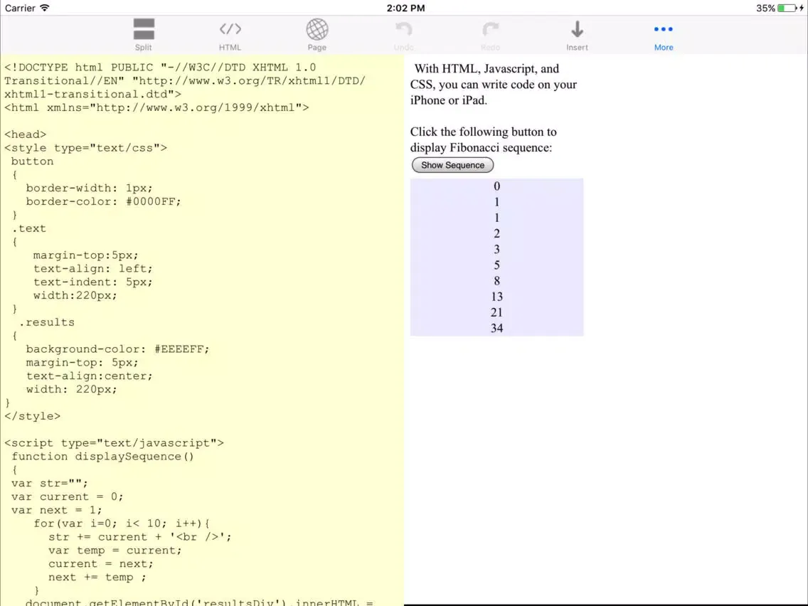 Nitro HTML iPad 应用截图