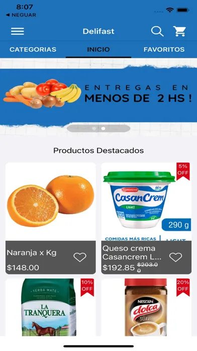 Capturas de pantalla de Delifast