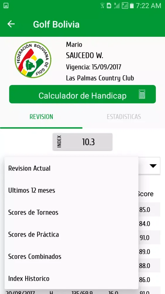 Bolivia Golf Federation Screenshots