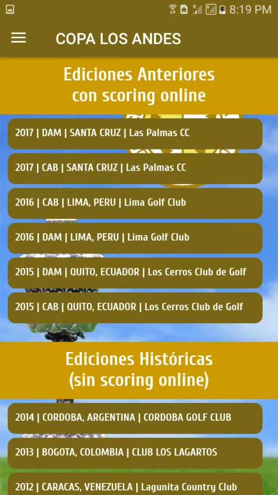 Copa Los Andes スクリーンショット