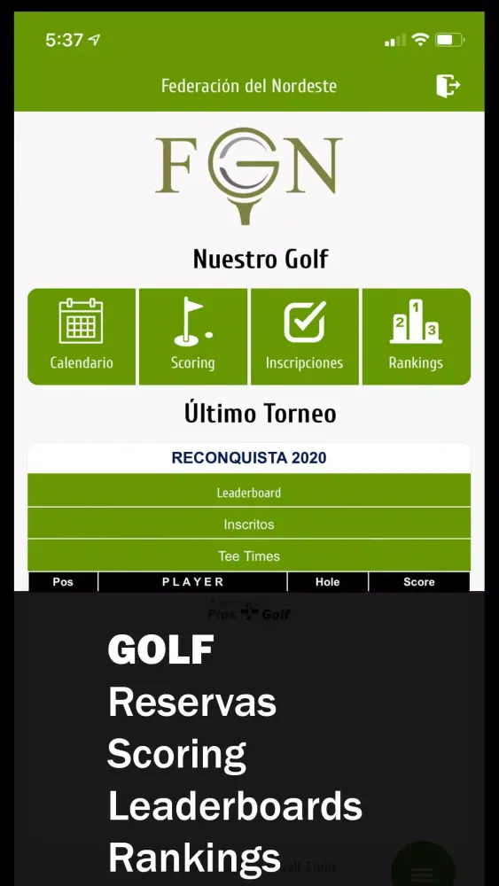 Golf del Nordeste Argentino应用截图