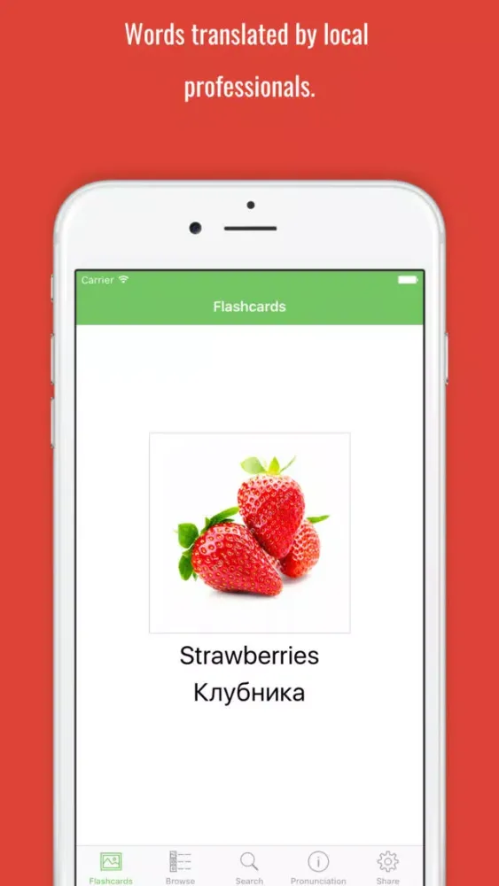 Belarusian Flashcards with Pictures Screenshots