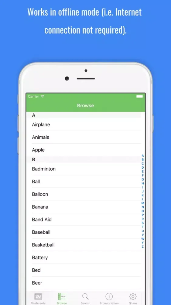 Belarusian Flashcards with Pictures Screenshots
