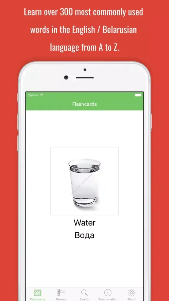 Belarusian Flashcards with Pictures Screenshots