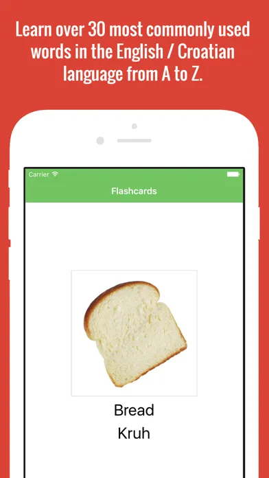 Ảnh chụp màn hình của Croatian Flashcards with Pictures Lite