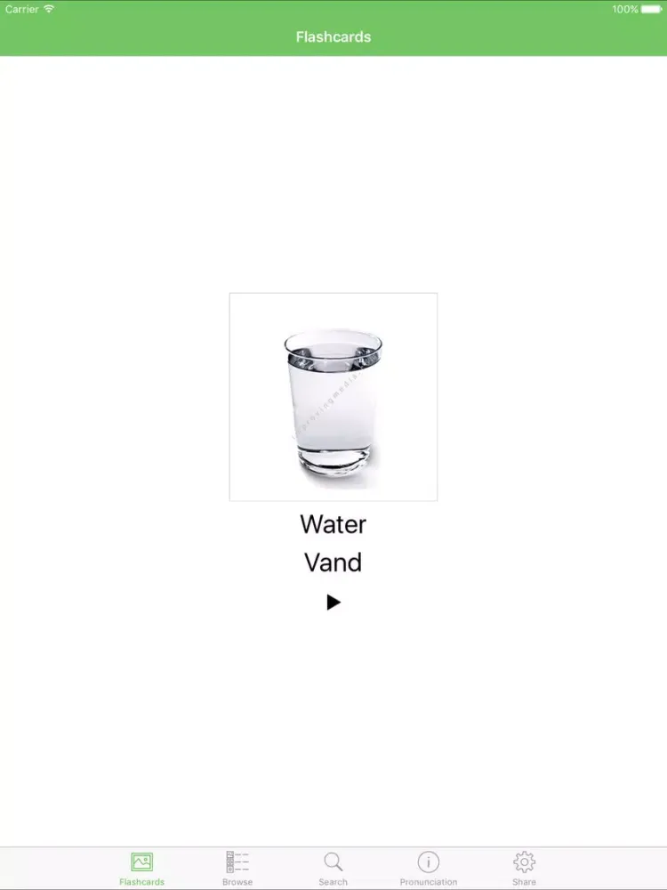 Danish Flashcards with Pictures iPad 应用截图