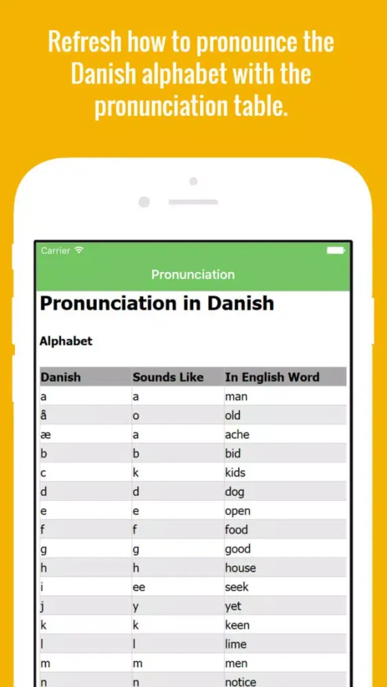 Danish Flashcards with Pictures应用截图