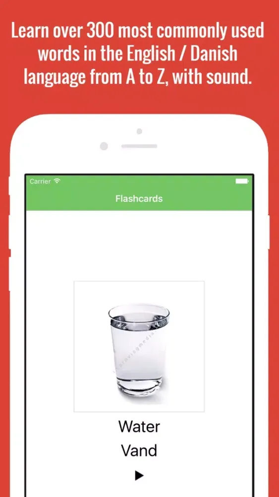 Danish Flashcards with Pictures应用截图