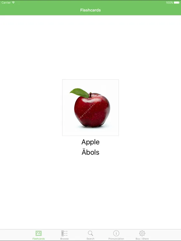Latvian Flashcards with Pictures Lite iPad  スクリーンショット