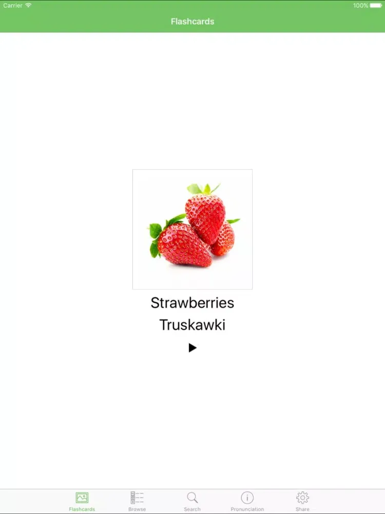 Polish Flashcards with Pictures iPad  Screenshots