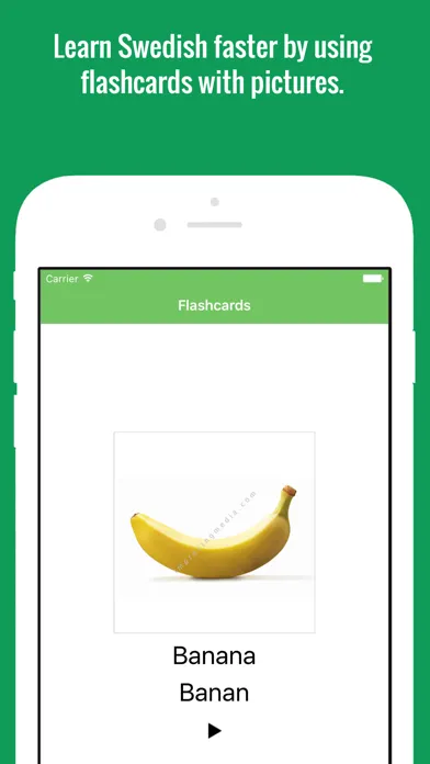 Zrzuty ekranu Swedish Flashcards with Pictures Lite