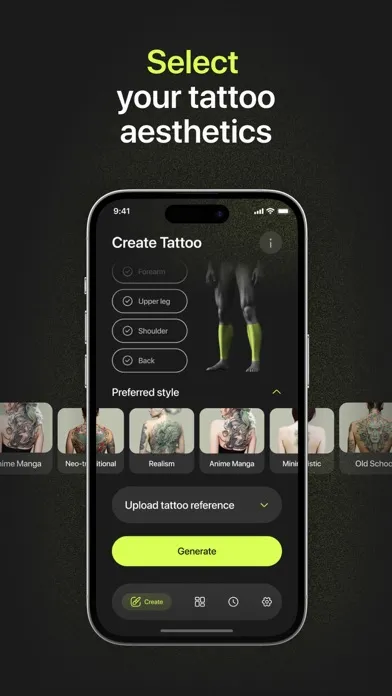 Скриншоты Ta2 - AI Tattoo Designs Maker